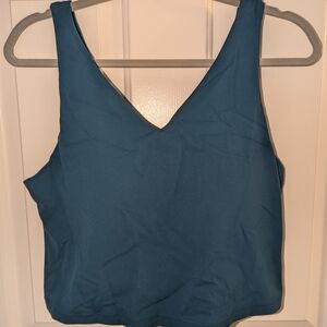 Women's XL Teal Athleta V Neck Crop Bra For D-DD Cups